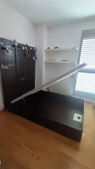 Canapé abatible Flex marrón 1.35x1.90