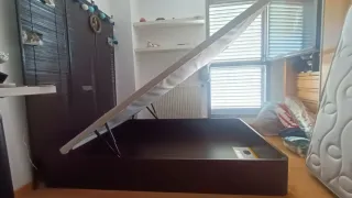 Canapé abatible Flex marrón 1.35x1.90