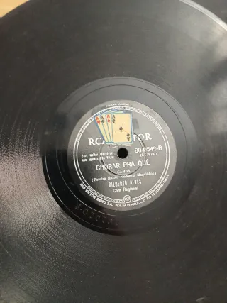 Lote 10 Discos de Pizarra Argentina Para Gramofono