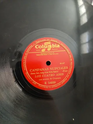 Lote 10 Discos de Pizarra Argentina Para Gramofono