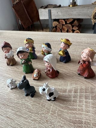 Figuras Belén Navidad Plástico