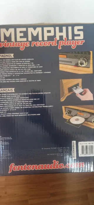 Tocadiscos Fenton Memphis Vintage CD BT