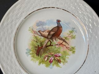 🇫🇷 6 Platos Postre Porcelana Ave