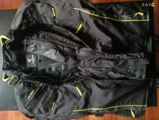 Chaqueta Moto Hombre Negra y Amarilla