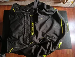 Chaqueta Moto Hombre Negra y Amarilla
