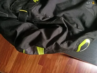 Chaqueta Moto Hombre Negra y Amarilla