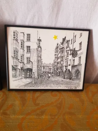 Grabados  o plumilla ciudad antigua (2)