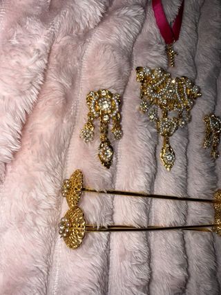 Aderezo Fallera Niña Oro y Perlas