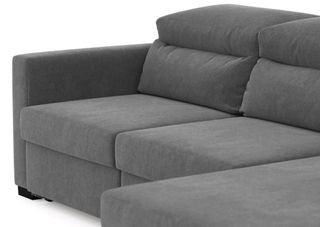 Sofá chaise longue gris oscuro. Nuevo.