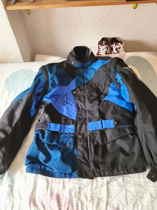 Chaqueta Dainese Moto Adventure Negra/Azul 50