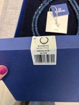 Collana Swarovski Stardust blu