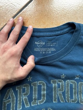 T-shirt Hard Rock Café vintage blu – vibe Y2K stre