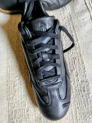 Scarpe Puma in pelle uomo nere
