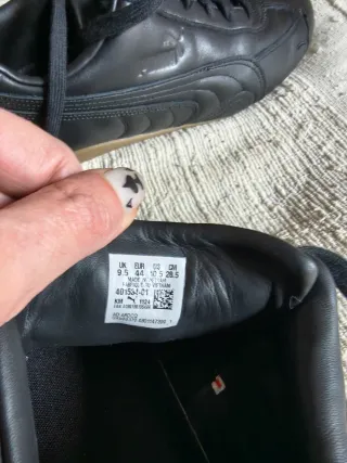 Scarpe Puma in pelle uomo nere