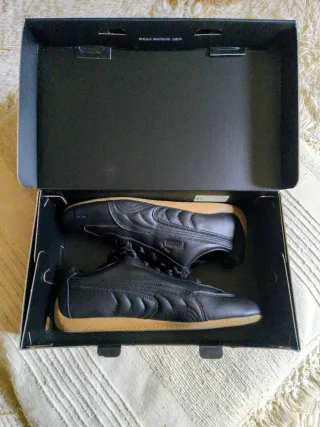 Scarpe Puma in pelle uomo nere