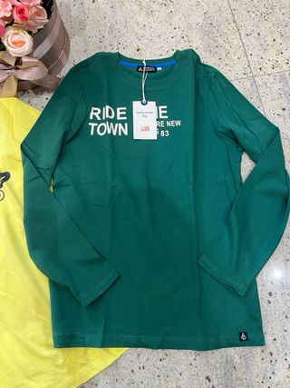 Maglietta bimbo Original Marines gialla e verde