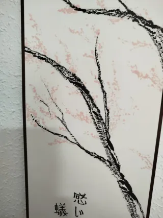 Kakemono pintado a mano