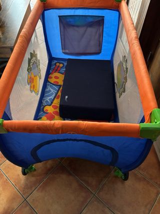 Parque cuna + colchón bebé