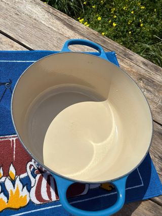 Olla Le Creuset 28cm como Nueva de hierro fundido