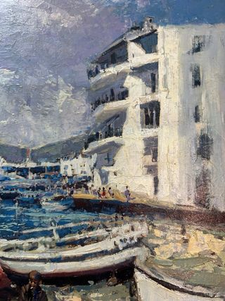 Cuadro escena maritima