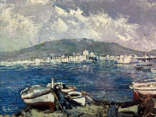 Cuadro escena maritima