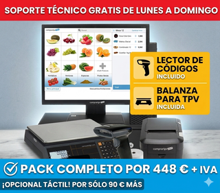 TPV Completo: Báscula + Lector de Códigos GARANTIA