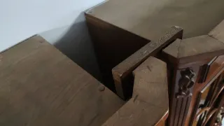 Mueble de salón madera y cristal