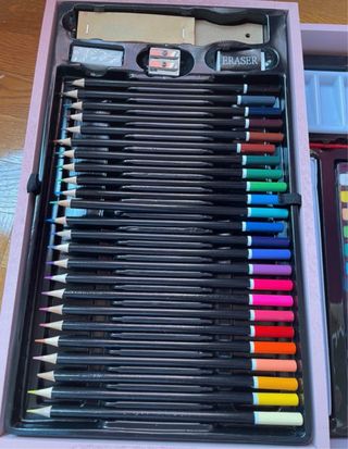 Maletín de dibujo rosa