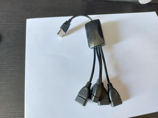 Cargador USB 4 Puertos Negro