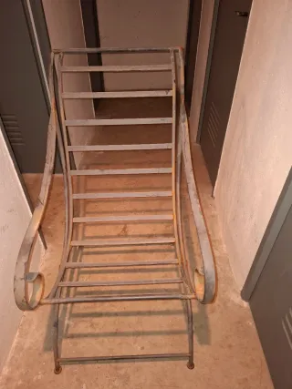 Silla de forja con brazos