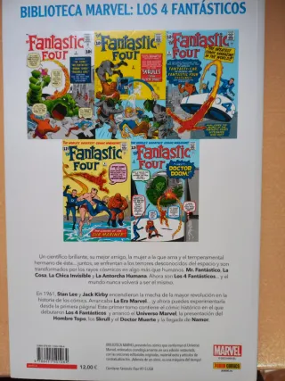Lote Biblioteca marvel los 4 fantásticos