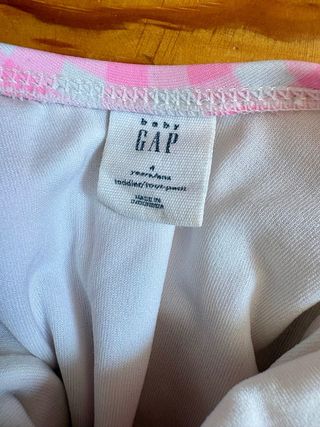 Bañador cuadros vichy rosa Gap