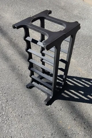 Botellero apilable plástico. 6 botellas balda.