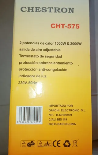 Calentador CHESTRON.