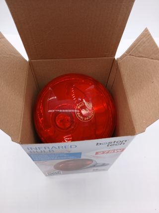 Boston Tech Infrared Light Bulb for Thermotherapy. Relief for Muscle Aches MEASURES 12 x 0.1 x 16.5 cm – E27 Thread