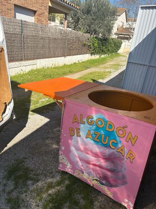 Cajon para maquina de algodon de azucar