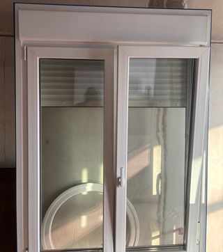 Ventana PVC Blanca 2 Hojas Doble Vidrio