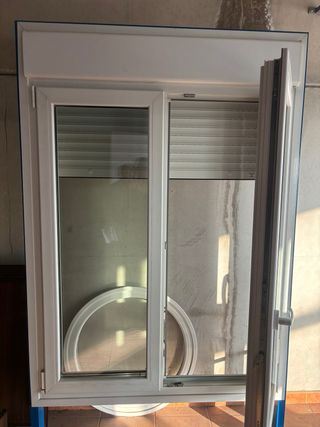 Ventana PVC Blanca 2 Hojas Doble Vidrio