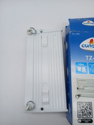 Cuncial TZ-S-2 | Automatic Wall Clothesline 2 Ropes | Up to 10 m of Line | Extendable 5 m per Rope | Individual Locking | Indoor