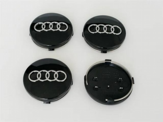 2x TAPAS Audi 60MM 4B0601170 NEGRO
