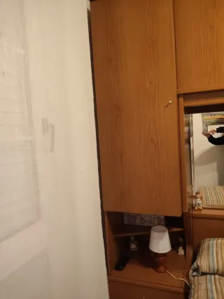 Armario empotrado madera y cristal