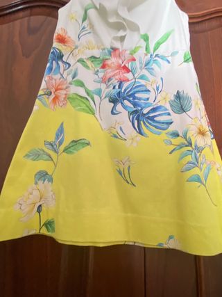 Vestido niña Zara floral T.7 (122 cm)