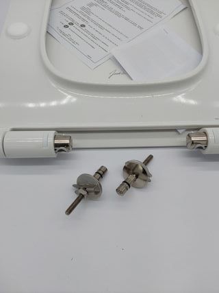 Asiento Jacob Delafon - Struktura E70025 - Thermodur compacto extra-plano con descenso progresivo y desmontable, bisagras metáli