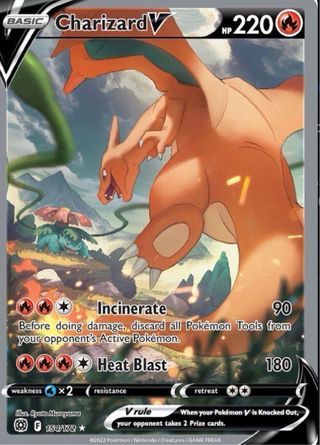 Carta Pokémon Charizard V