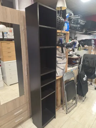 Estantería Negra Madera