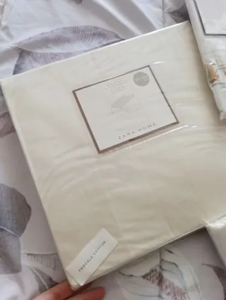 Sábanas Zara Home bordadas algodón