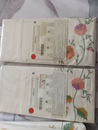 Sábanas Zara Home bordadas algodón