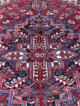 Alfombra Persa Lana Roja y Azul