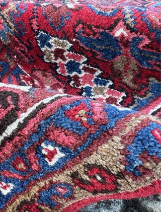 Alfombra Persa Lana Roja y Azul