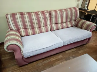 Sofás de 3 y 2 plazas de plumas